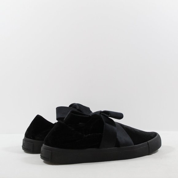 Mercedes Castillo MC Jamilla Slip On Sneakers - Black Velvet 5.5M - Picture 2 of 5
